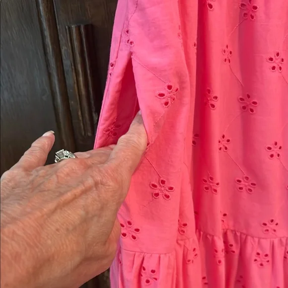 J. Crew Pink Ruffle Sleeve Dress - Picture 4 of 4